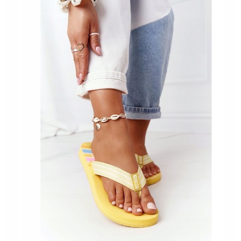 Ženske japanke Big Star HH274A055 Žuta žuta boja 2