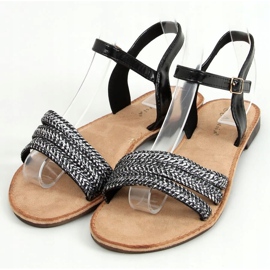 Crne ženske sandale N-70 Black crna 1