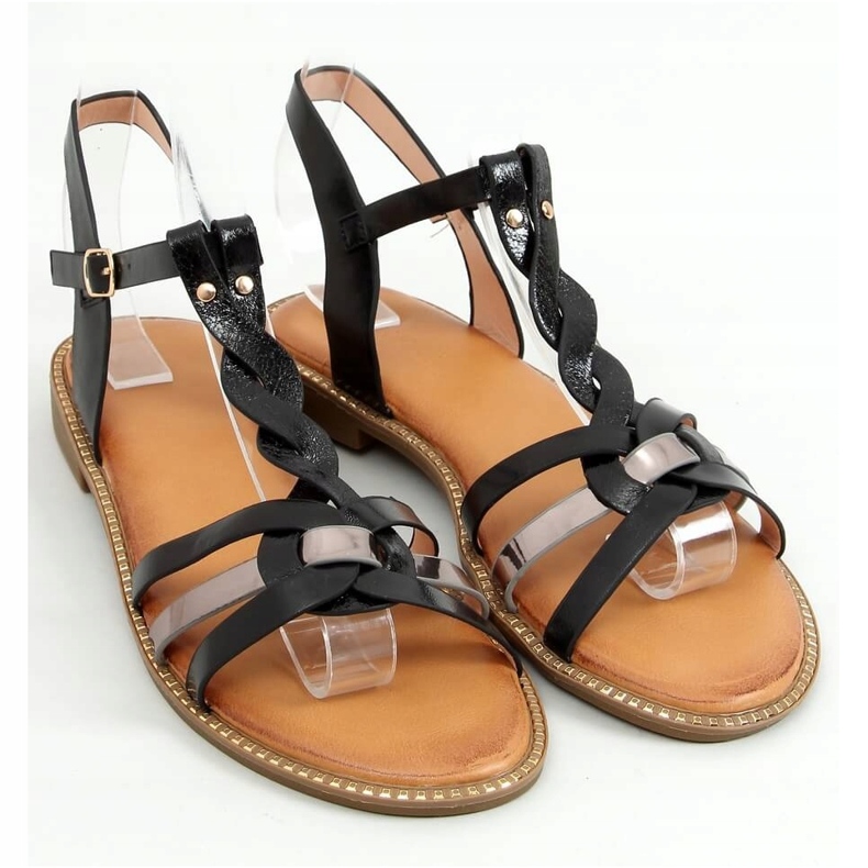 Crne ženske sandale C43 Black crna 1