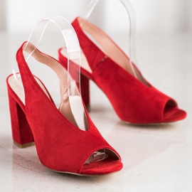 S. BARSKI Ugrađene sandale S.BARSKI crvena 2