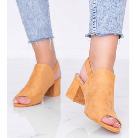 Camel sandale na stupu s gornjim dijelom Blubbery smeđa 1