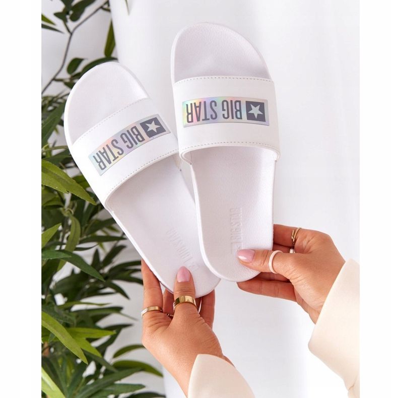 Ženske papuče Big Star HH274A035 Bijele bijela 1