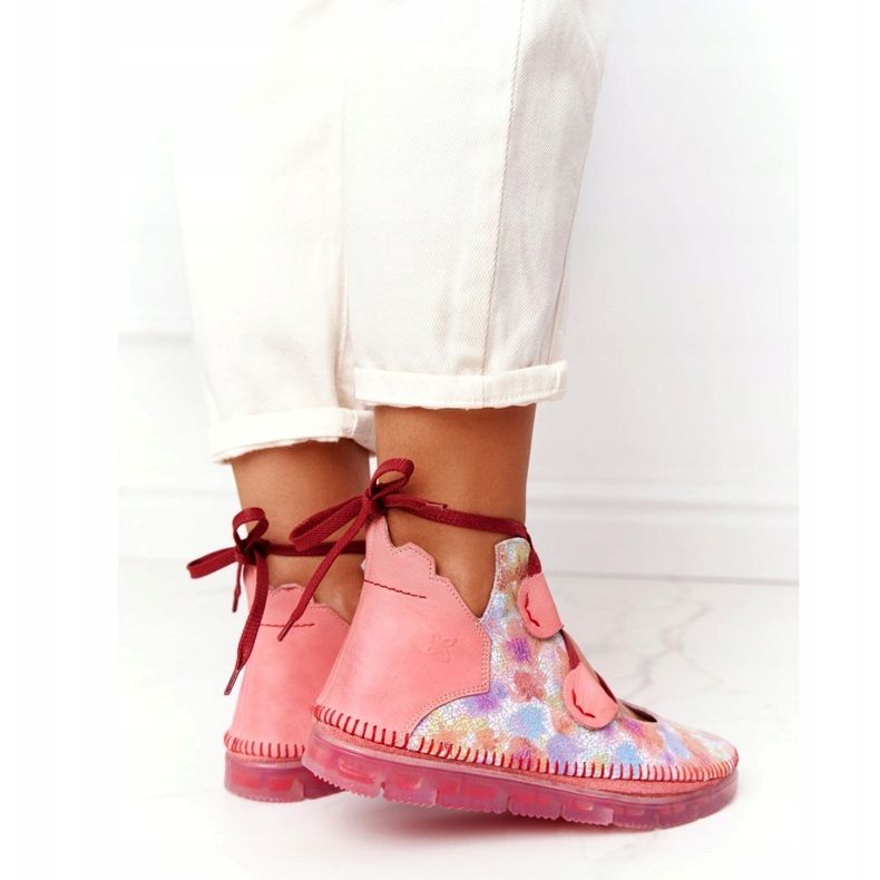 Ženske kožne čizme Maciejka Pink 04457-15 plava naranča ružičasta zelena žuta boja 3