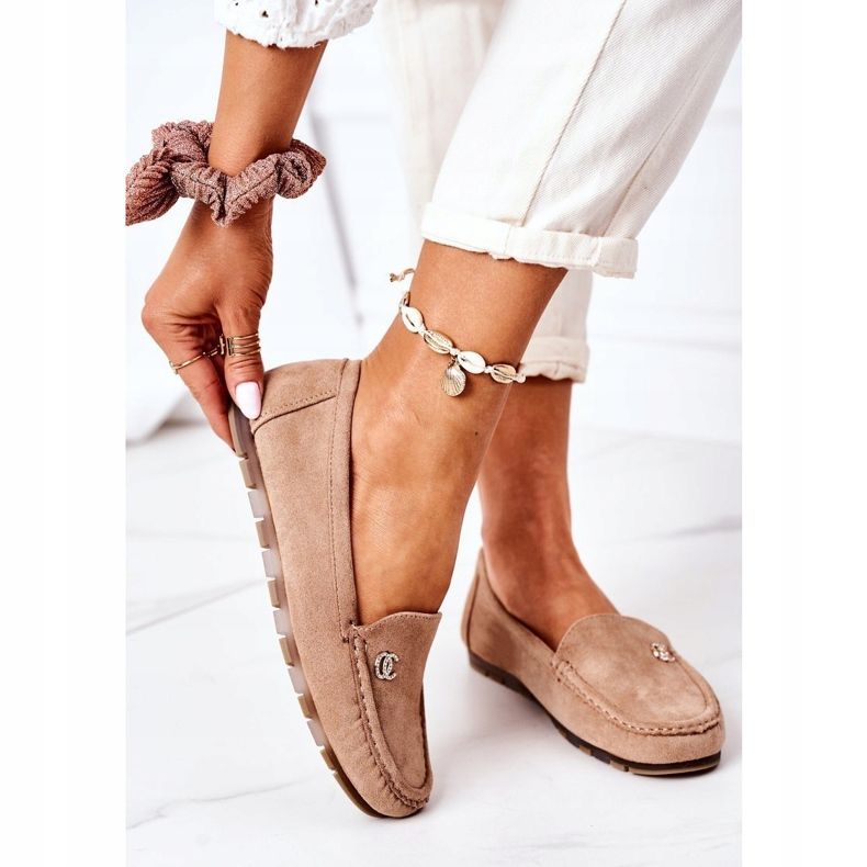 PS1 Ženske mokasine od antilopa svijetlosmeđe Madelyn bež 2