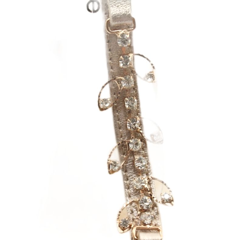 Zlatne sandale na postolju sa cirkonom Espinto S352 zlatni 5