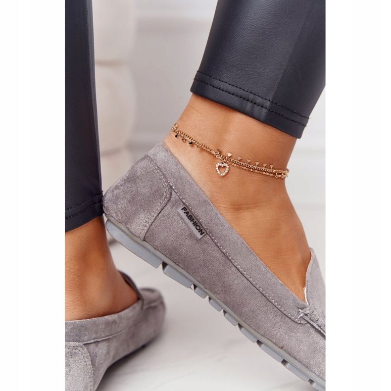 PH1 Ženske mokasine od antilopa Grey San Marino siva 4