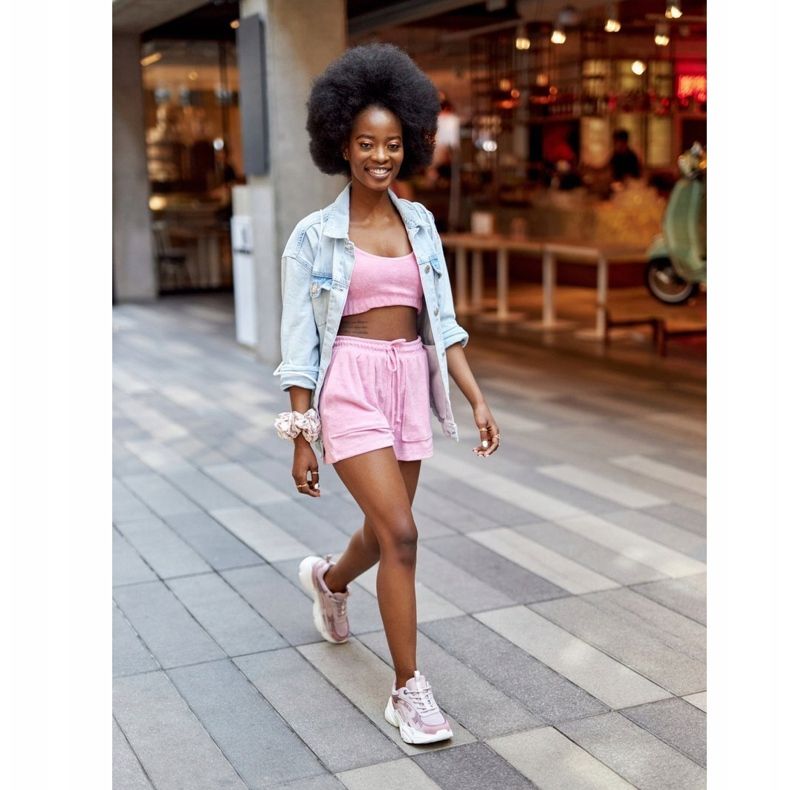 Ženske sportske cipele Memorijska pjena Big Star HH274258 Ljubičasta ružičasta 1