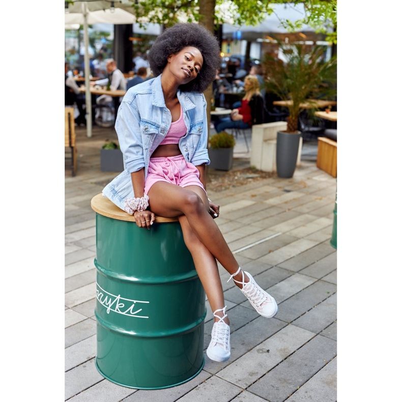 PS1 Ženske tenisice s logom Bijelo-ružičasti slobodni dan bijela ružičasta 2