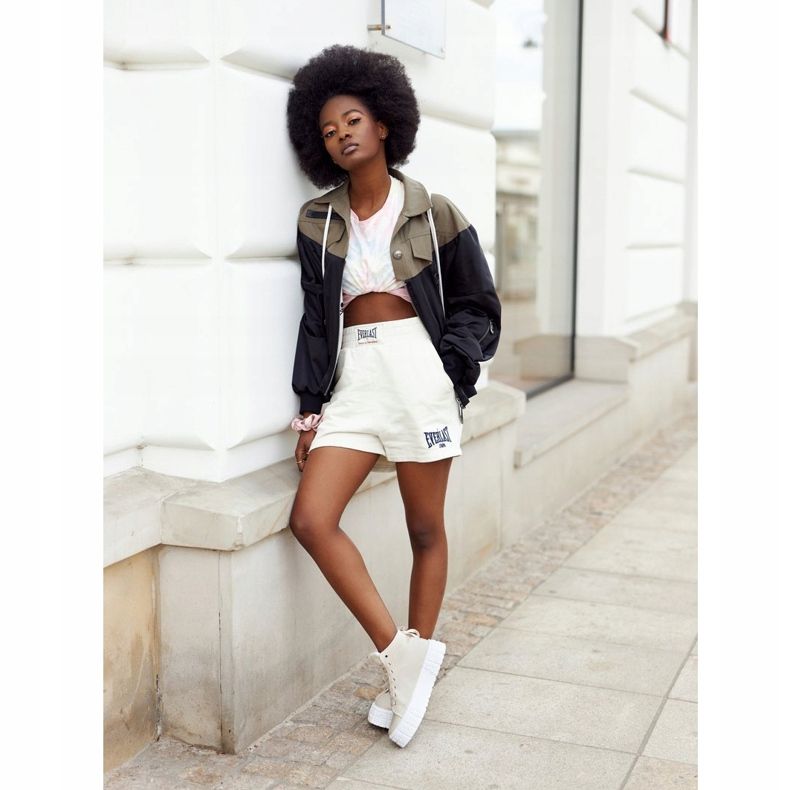 Ženske visoke tenisice na bež platformi Manhattan 1