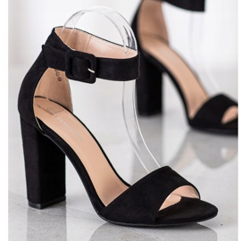 Goodin Crne sandale na visokom položaju crno 1