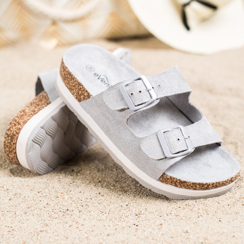 Evento Ležerne papuče siva 1