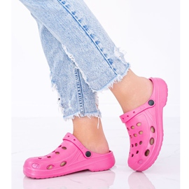 Karolinos roze ženske papuče za heklanje ružičasta 1