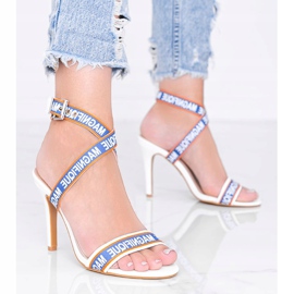 Venusi bijele sandale sa potpeticom na petu bijela 1