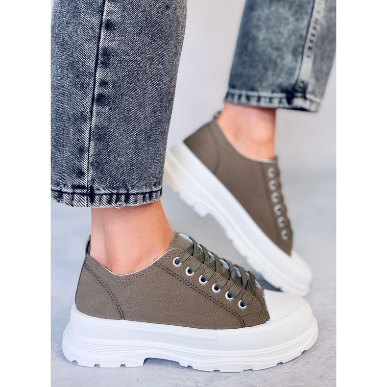 Zelene ženske tenisice LA122 Green zelena 2