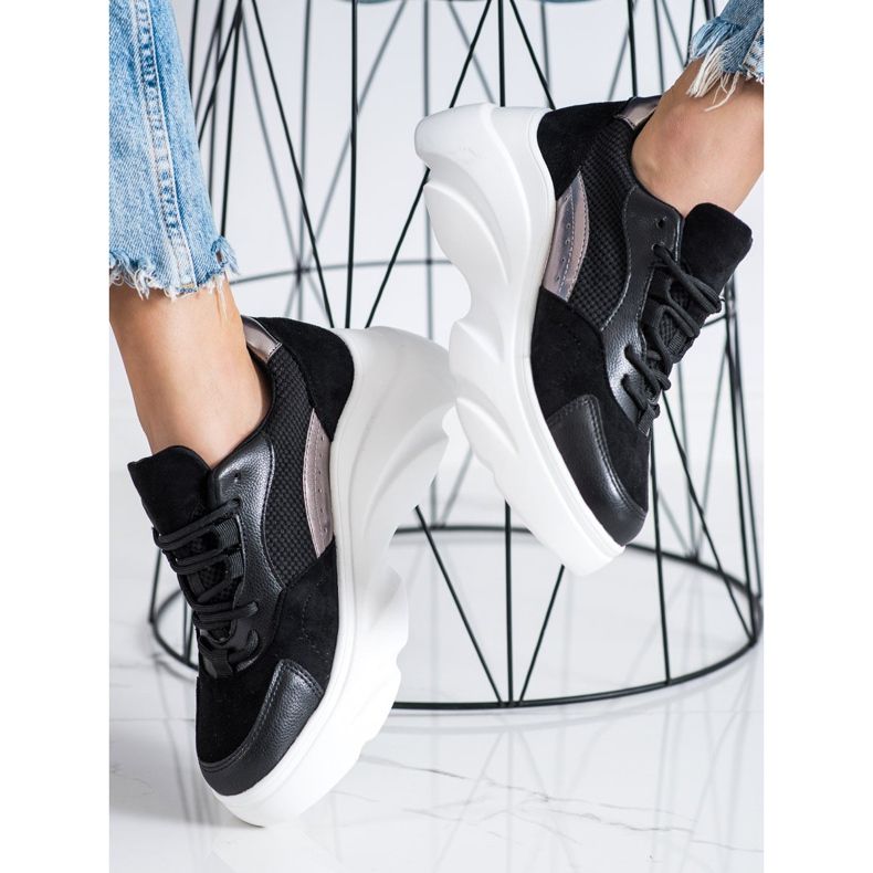 Seastar Crne tenisice na platformi crna 2