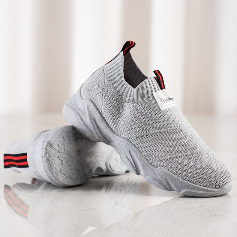 SHELOVET Sive modne tenisice koje se navlače siva 1