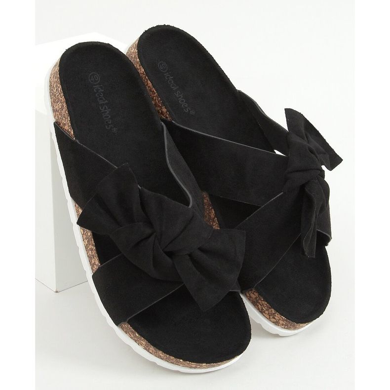 Crne plute papuče 7853 Crne crno 1