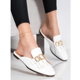 Seastar Elegantne papuče s ukrasom bijela 1