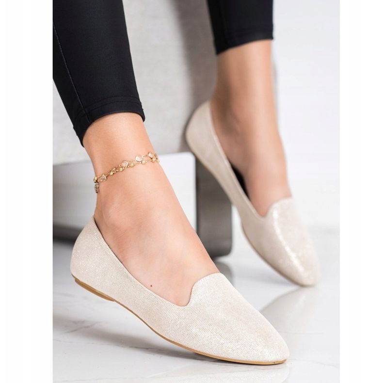 Super Mode Sjajne balerine zlatni 1