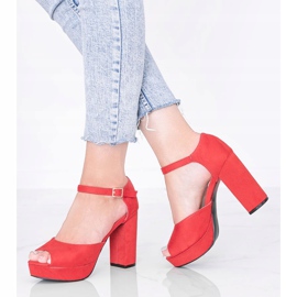 Crvene sandale na platformi Swing crvena 1