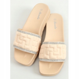 Ženske bež papuče 35-211 Bež 1