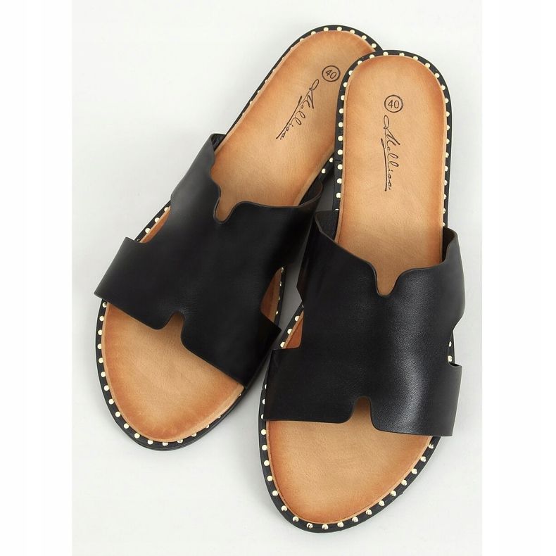 Crne ženske crne papuče SL1525 Crne crna 1