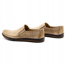 Polbut Muške ažurne cipele 2107P, bež 6