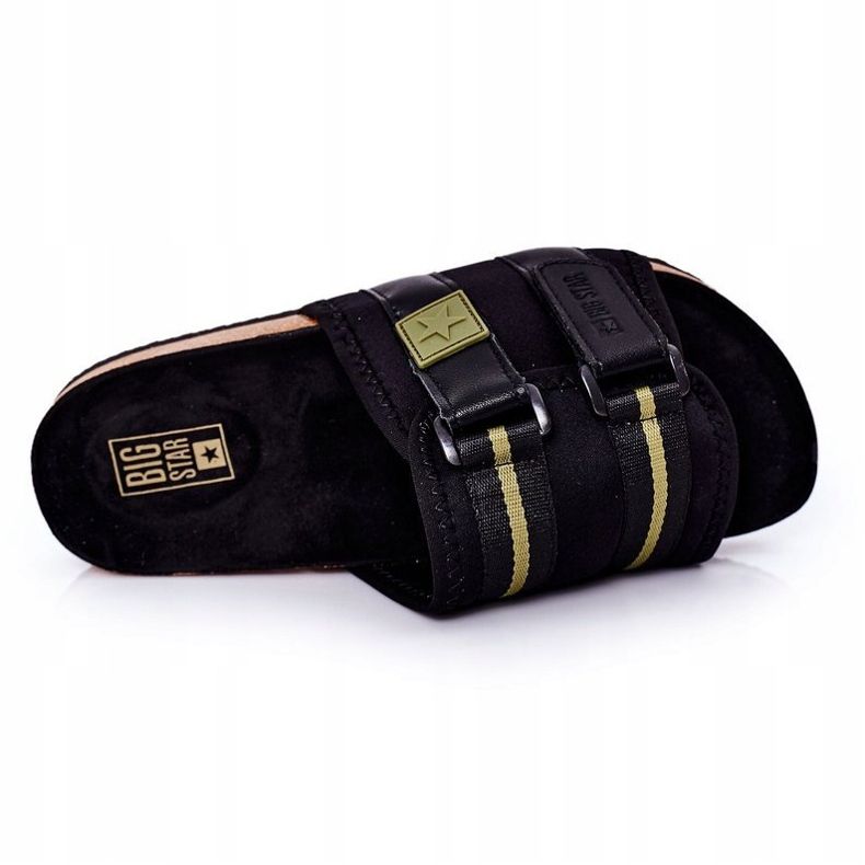 Muške profilirane papuče Big Star HH174058 Crne crna 1