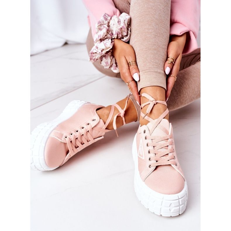 Ženske tenisice na životnoj platformi Pink Big City ružičasta 1