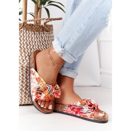 PS1 Japanke na đonu od žute plute s cvijećem Wendy višebojan 2