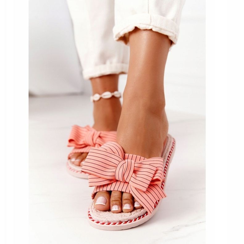 PS1 Gumene papuče s ružičastom Gabriell mašnom ružičasta 2