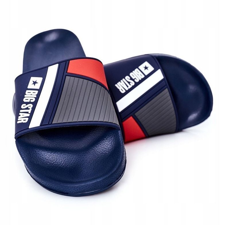 Muške Big Star HH174837 tamnoplave papuče tamnoplava 1