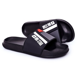 Muške crne papuče Big Star HH174836 crno 1