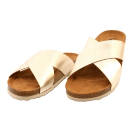 Ženski metalik-zlato flip flops Izzi zlatna 2