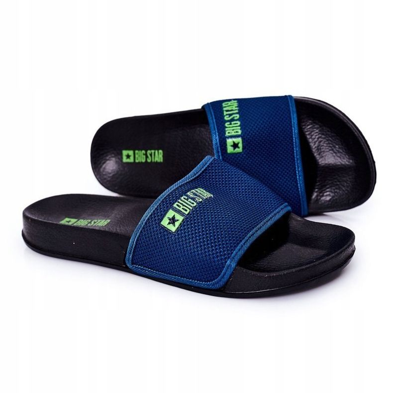 Muške Big Star DD174708 tamnoplave papuče mornarsko plava plava 1