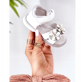 Apawwa Dječje sandale s bijelim čičakom Maysa bijela 1