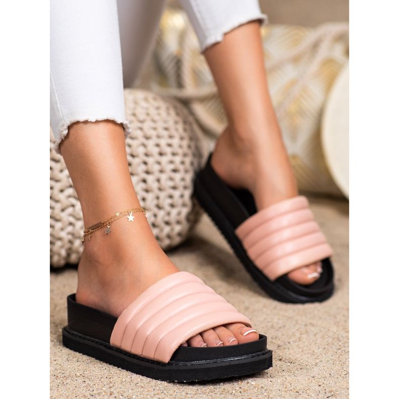 Seastar Lagane eko kožne papuče ružičasta 1