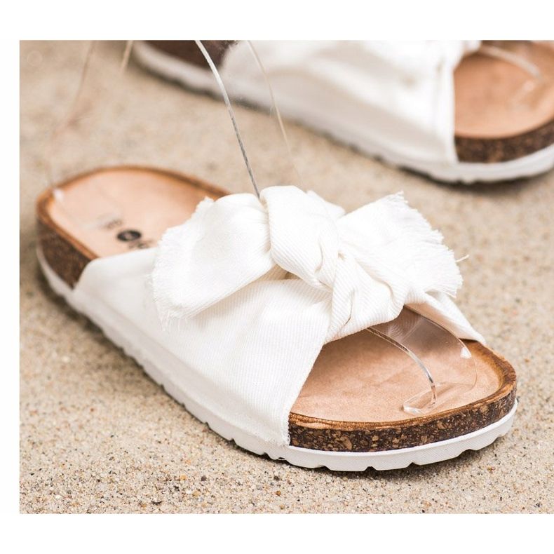 Forever Folie Udobne tekstilne papuče bijela 2