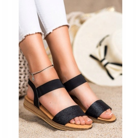 Kayla Crne sandale koje klize crna 1