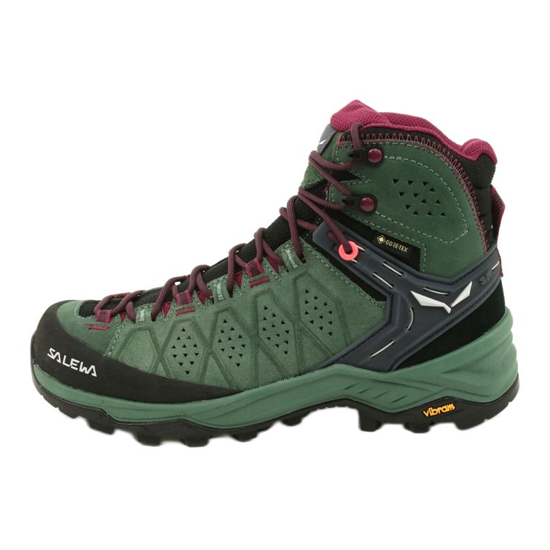 Salewa Ws Alp Trainer 2 Mid Gtx W 61383-5085 cipele za planinarenje crna zelena 1
