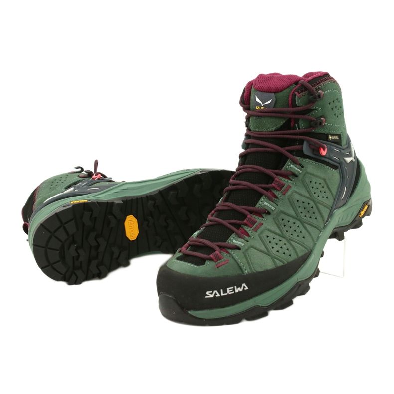 Salewa Ws Alp Trainer 2 Mid Gtx W 61383-5085 cipele za planinarenje crna zelena 4