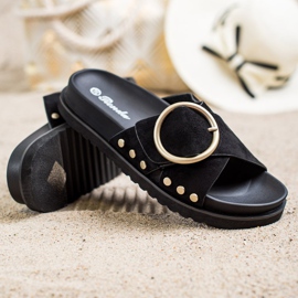 Renda Ležerne papuče crna 1