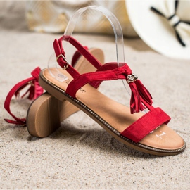 Groto Gogo Crvene sandale s resama crvena 1