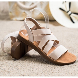 Super Mode Sandale s navlakom s naramenicama bež 1