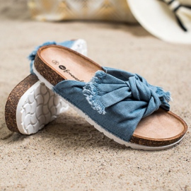 Forever Folie Udobne tekstilne papuče plava 1