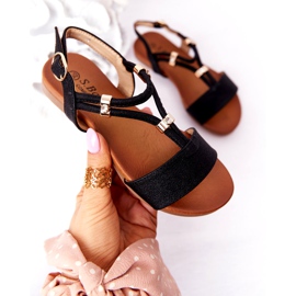 S.Barski Dječje sandale S. Bararski Comfort Black crna 3