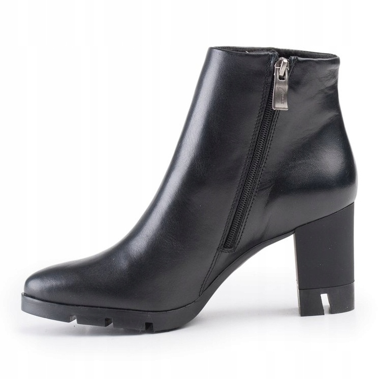 Marco Shoes Hrabre čizme od prirodne kože sa debelim potpeticama crno 2