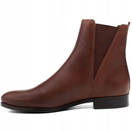 Marco Shoes Smeđe 1284B Marco smeđe ravne čizme s gumom smeđa 1