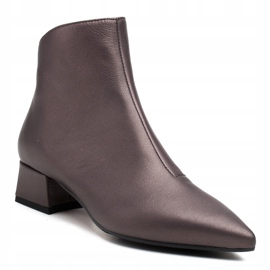 Marco Shoes Marco 1288B čizme s niskim potpeticama u koži smeđa 1