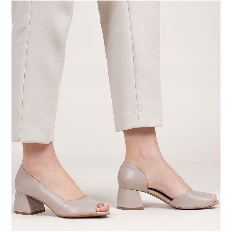 Marco Shoes Kožne sandale bež 1505P 1